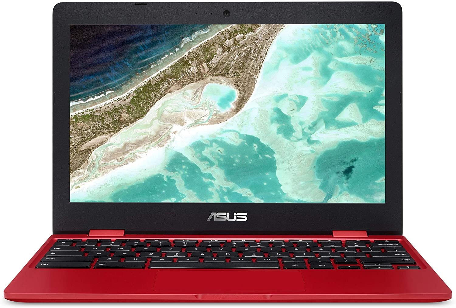 Restored ASUS Chromebook - RED - Laptop 11.6inch Intel Celeron 32GB