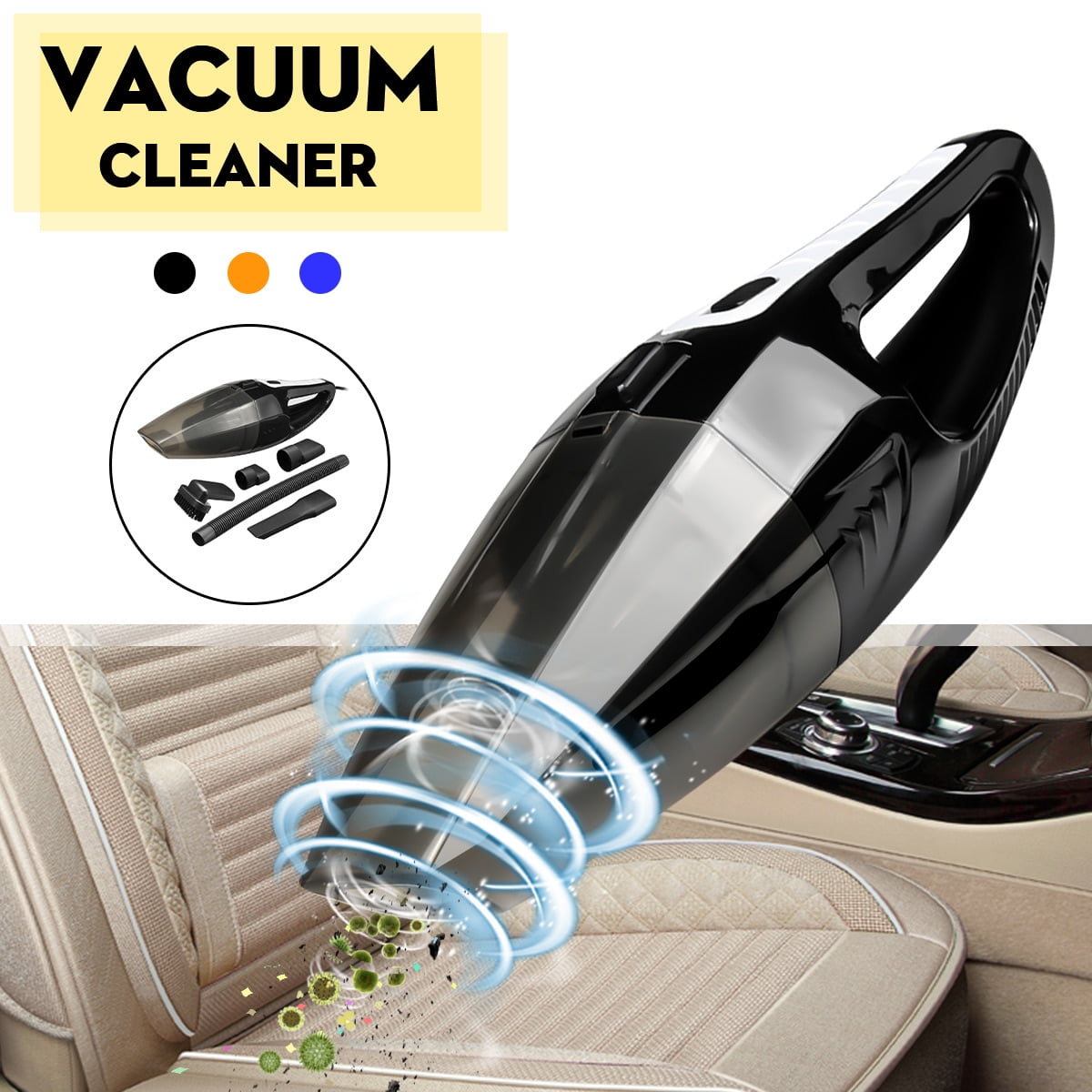 Portable Car Vacuum Cleaner Multifunction Handheld Home