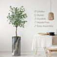 thumbnail image 3 of Artificial Tree in Modern Planter, Fake Eucalyptus Silk Tree for Indoor and Outdoor Home Decoration - 66" Overall Tall (Plant Pot Plus Tree), 3 of 5