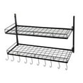 thumbnail image 4 of Hanging Pot Rack Ceiling Pan and Pot Rack Organizer Wall Mounted Pot Rack, 4 of 15