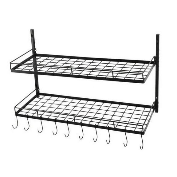 Pot and Pan Rack Organizer Hanger Storage Wall Holder Kitchen Cookware Hanging