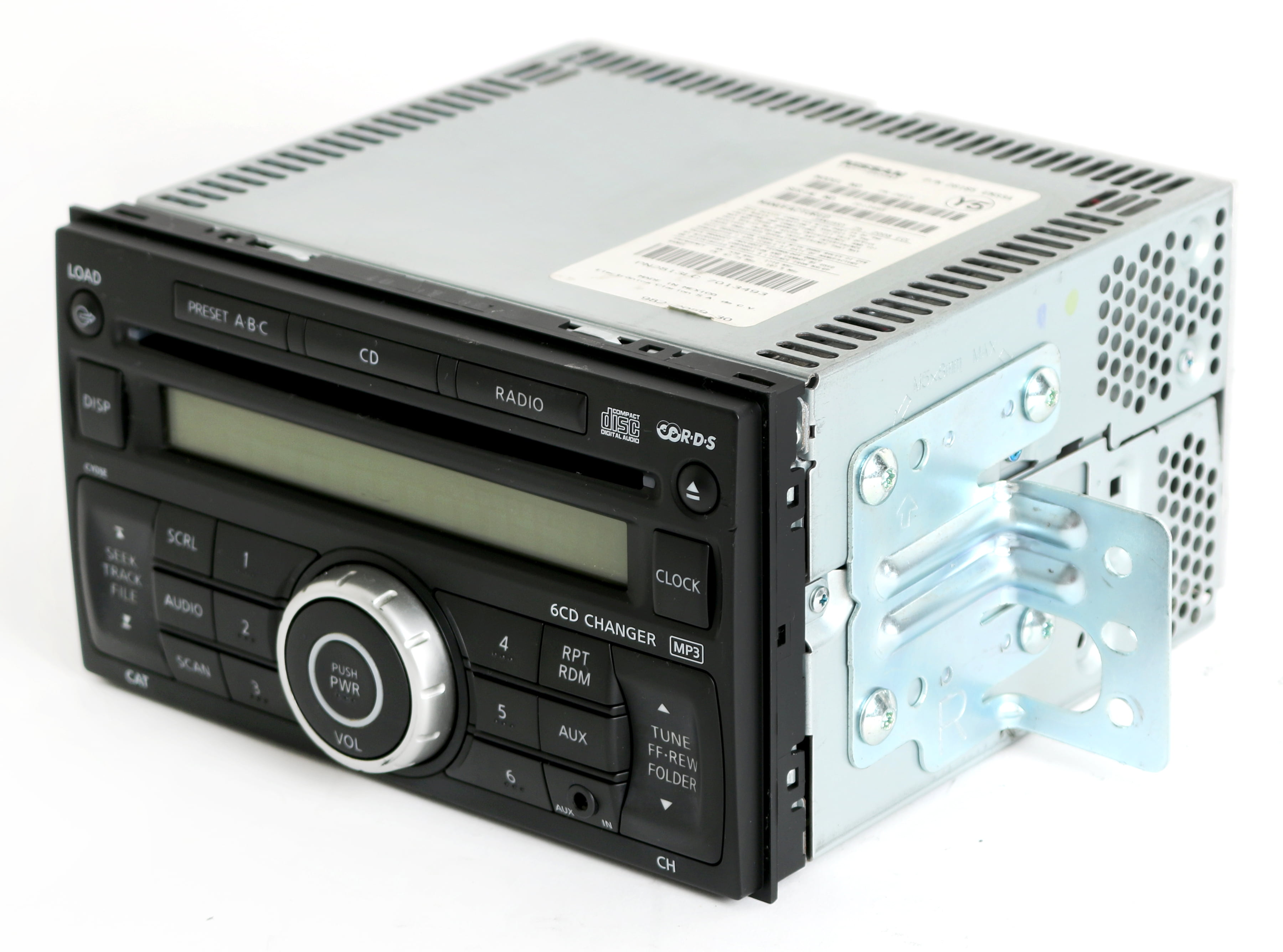 1 Factory Radio 638-50353-D AM/FM Radio 6 Disc CD Player Fits 07-09 Versa Fits select: 2007-2009 NISSAN VERSA