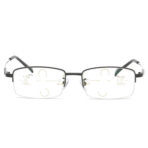 Gafas de presbicia con memoria de titanio y antiluz azul para hombre, con zoom automático, progresivas, multifocales, de cerca y de lejos, de doble propósito
