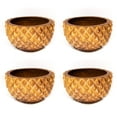 thumbnail image 1 of Rainforest Bowls Pineapple Teak Wood Bowl 4-Pack, 1 of 5