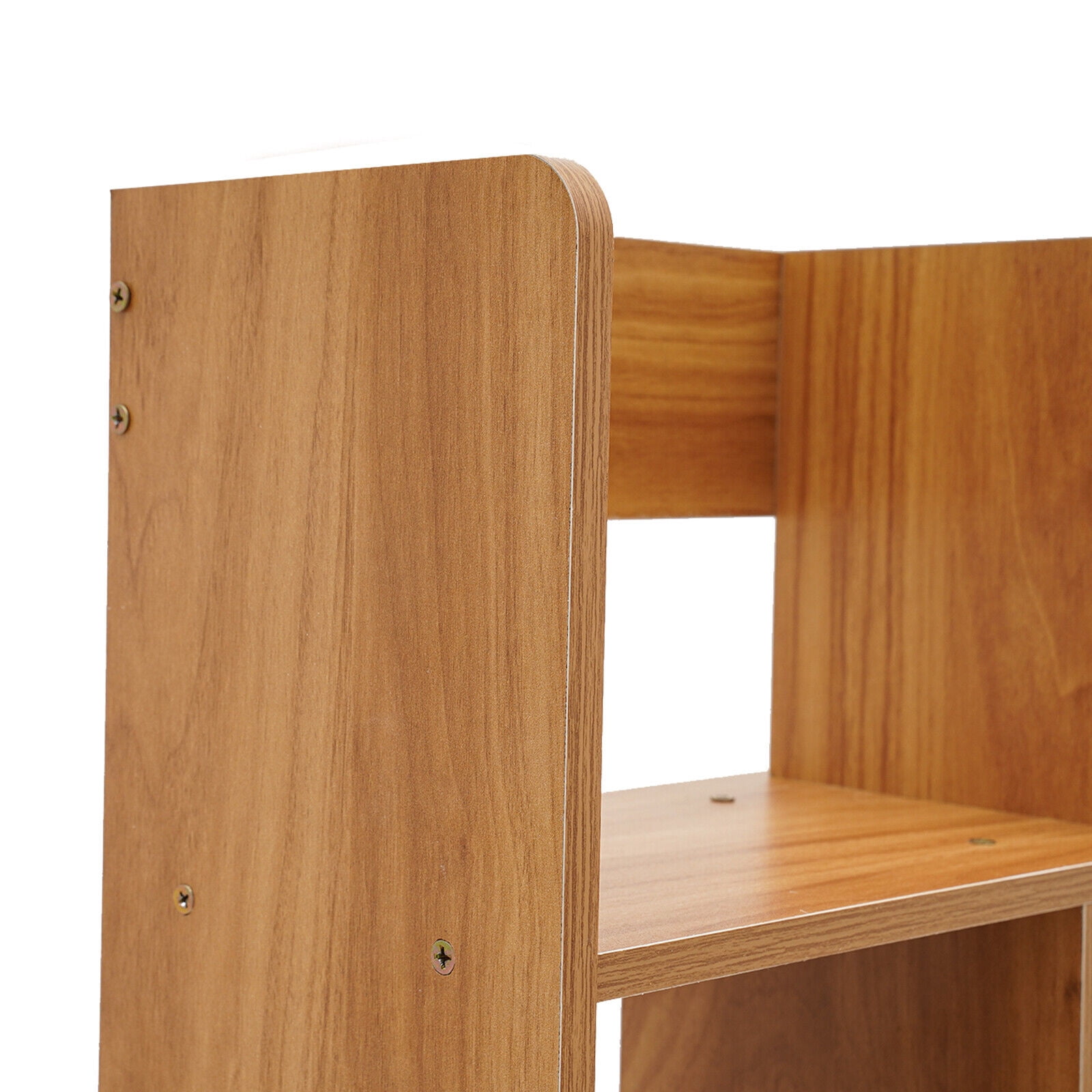 1 PCS Desktop Bookshelf Open Storage Compartment Home Office Desk Organizer Shelf(Pine Color), 83*17*80cm/32.68*6.69*31.5in, About 10kg/22.05lbs Load Capacity