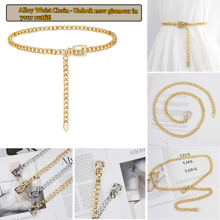 Chain Belt for Women Metal Waist Chain Fashion Chain Belts  display picture 1
