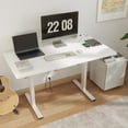 FunniHomi Height Adjustable Standing Desk with Cable Management and