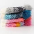 thumbnail image 3 of Krdevn Kids Winter Cable Knit Beanie Hat Single Pom Pom Lined Gradient Textured Stretchy Soft Warm Outdoor Unisex Headwear for Toddler Boys Girls, 3 of 3