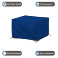 thumbnail image 5 of COVERS&ALL Square Ottoman Cover, Heavy Duty 18 Oz Waterproof UV & Weather Resistant Patio Garden Furniture Stool Protector Indoor Outdoor with Air Vents & Drawstrings (21" L x 21" W x 17" H, Blue), 5 of 6