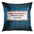thumbnail image 1 of RYLABLUE Marquee Theatre Cinema Sign Light Showing Throw Taie d'oreiller Housse de coussin, 1 of 1