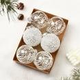 thumbnail image 6 of Chmadoxn Christmas Ball Ornaments, Christmas Tree Ornaments, Christmas Decorations Transparent Painted Christmas Balls Set Christmas Decoration Christmas Tree Hanging Decoration 8cm6pcs, 6 of 7