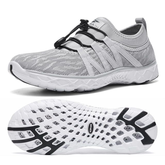 Zapatos Acuáticos ALEADER para Mujer Slip-On Gris Talla 10 US