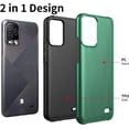 thumbnail image 3 of UYGDUY-for BLU View 5 Pro Phone Case with Tempered Glass Screen Protector,Dual Layer Heavy Duty Shockproof Protection Phone Case Cover for BLU View 5 Pro (Dark Green), 3 of 4