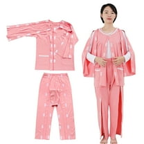 TYGHBN Bedridden Patient Clothing ( Top) Design Patient Clothing Suitable for Postoperative Care Fracture Paralysis Bedridden Care Comfortable Patient Clothing Loose Fit Womens Summer Shirts Lose