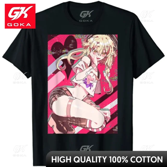 Anime Future Diary Girl Kawaii Manga hombres mujeres camiseta Casual algodón diario cuatro estacis camisetas Anime ropa camisetas para hombres tops