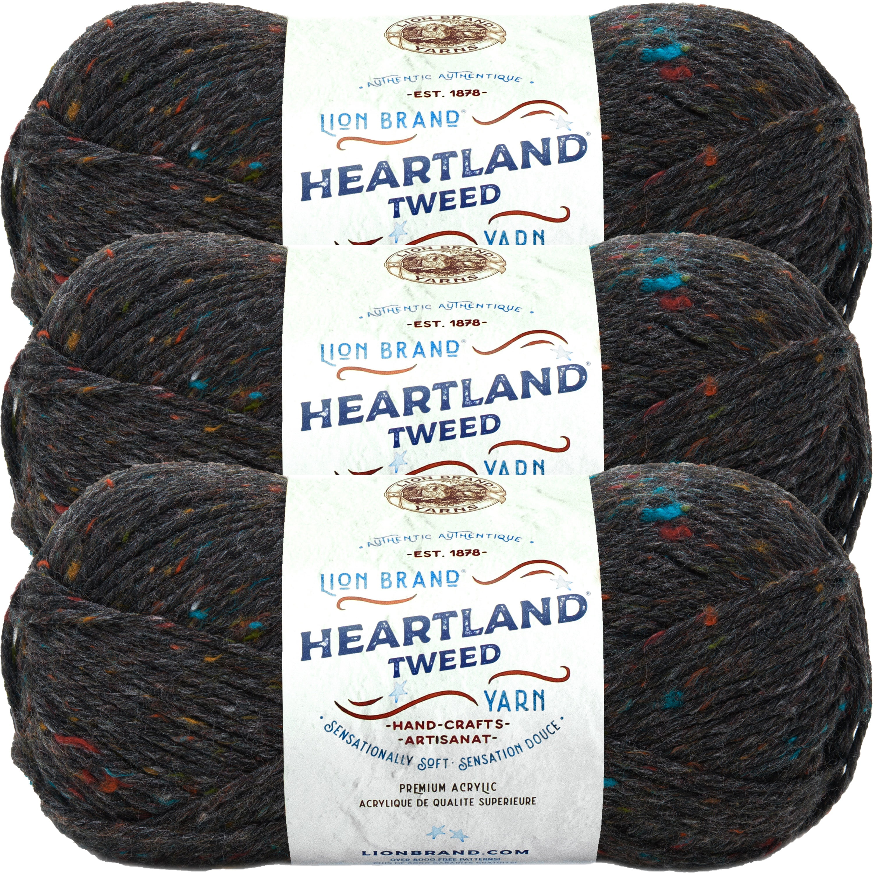lion-brand-heartland-yarn-black-canyon-tweed-multipack-of-3-walmart