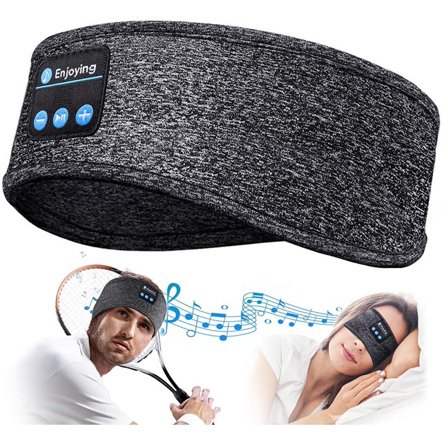 Antifaz para la cabeza con música para dormir incorporada - Gris cáñamo Adepaton LL-2103