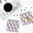 thumbnail image 5 of Lsque Golf balls Pattern 4" Drink Coasters Set of 6, Leather Absorbent Coasters, Table Coaster Set Decorative Coffee Cup Coasters Housewarming Gift,Square, 5 of 7