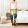 thumbnail image 6 of Lsque Elegant Sunset Sunflower Print Women's Pajama Pants, Lounge Pant - Comfortable Home Wear,Elastic Waistband, Stylish Design-XX-Large, 6 of 9