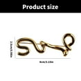 thumbnail image 5 of Oasiva Sturdy Alloy Letter Brooch Portable Accessory for Parties and Special Event, 5 of 10