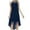 Dark Blue, variant on Women's Summer Formal Dress Flowy Sleeveless Mock Neck Midi Dress Fashion Cocktail Dress