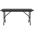 thumbnail image 3 of Correll 22-32"H Adjustable Height Melamine Top Folding Table in Black Granite, 3 of 7