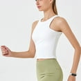 thumbnail image 4 of Women's Crop Workout Tops Athletic Sleeveless Slim Fit Yoga Tees Running Gym Shirts for Women, 4 of 5