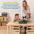 thumbnail image 3 of ECR4Kids 6-Compartment Large Plastic Caddy, Multipurpose Organization, Earthtone, 6-Pack, 3 of 9