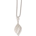 thumbnail image 1 of Sterling Silver Ss Rhodium-Plated Cz Brilliant Embers Necklace qmp381-18, 1 of 5