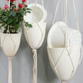 Dream Lifestyle Macrame Plant Hangers with Pots Indoor Hanging Planters