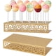 thumbnail image 1 of Soporte para cake pops (2 unidades), 12 orificios, color dorado, metal., 1 of 5