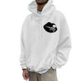 thumbnail image 1 of NLLSHGJ Chandails à Capuchon pour Hommes Ensemble Chandail à Capuchon Imprimé pour Hommes Imprimé Os et Lèvres Chandail à Capuchon Athlétique Décontracté Hauts Chandails Ras du Cou pour Hommes Chandail à Capuchon pour Hommes Design, 1 of 4
