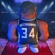 thumbnail image 2 of Bleacher Creatures Milwaukee Bucks Giannis Antetokounmpo 24"" Nba Bleacher Buddy - Peluche suave, 2 of 5