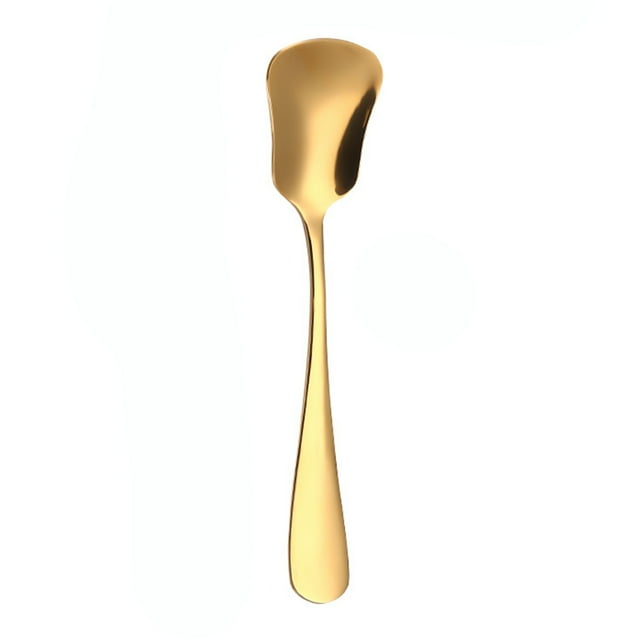 Rust-proof Kitchen Utensils Stainless Steel Spoon Gourd Shape Long Handle Colorful Dessert Cake Soup Salad Coffee Ice Cream Scoop Kitchen Utensil