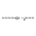 thumbnail image 2 of ARAIYA FINE JEWELRY 925 Sterling Silver Round Shape Lab Grown Diamond Bangle Bracelet (3 cttw, D-F Color, VS1 Clarity) 7 inch, 2 of 6