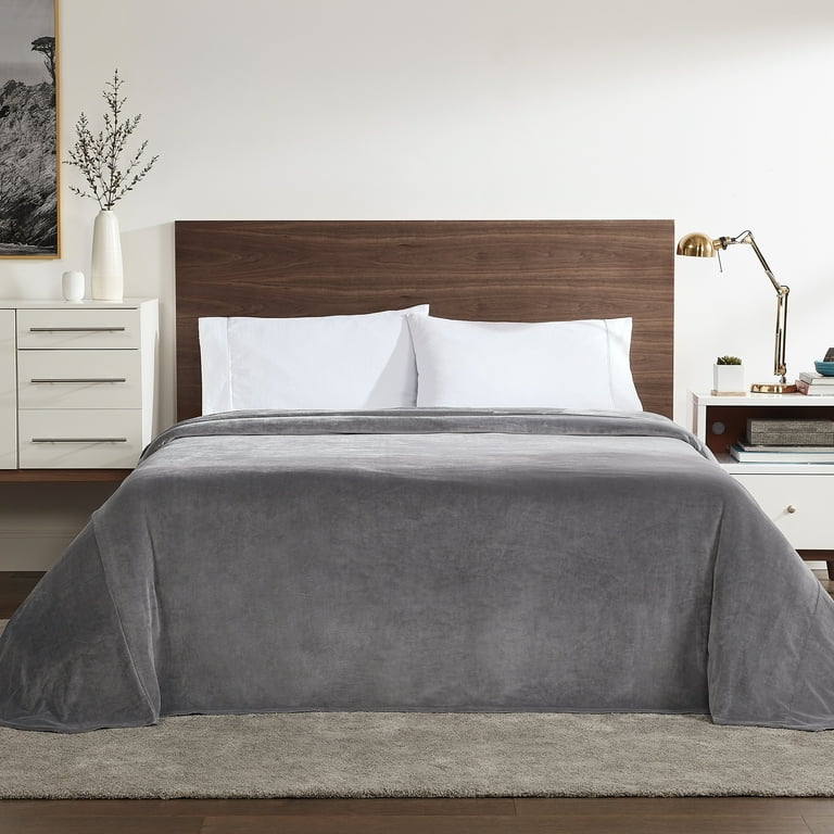 Brookstone Huge Blanket Soft Silver Walmart