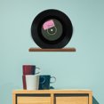 thumbnail image 4 of Raindrops 3 Pcs Wall Mounted Vinyl Display Rack Wood Storage For Office Adults, 4 of 8