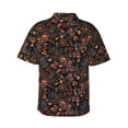 thumbnail image 3 of Picia Floral Gentle Cotton Regular Fit Short Sleeve Casual Hawaiian Shirt for Men-X-Large, 3 of 9