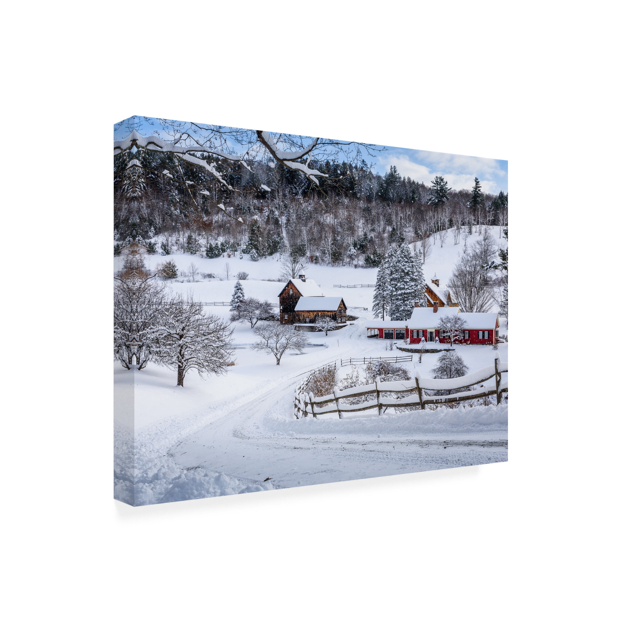 Brenda Petrella Photography LLC 'Winter in Vermont' Canvas Art