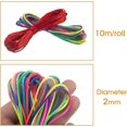 thumbnail image 4 of baomifa-2.0 mm Nylon String for Bracelet Making, Silk Satin Cord Rattail Cord for Jewelry, Chinese Knotting, 16 Colors 175 Yards Total Beading Thread Nylon Rope for Necklaces, Weaving, Kumihimo, Macr, 4 of 4