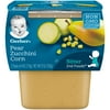 (4 pack) (4 Pack) Gerber 2nd Foods Pear Zucchini Corn Baby Food, 4 oz. Tubs, 2 Count