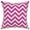 Pink, variant on Rizzy Home Chevron 18" x 18" Poly Filled Pillow with Cotton Cover-Yellow/Ivory