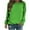 Green, variant on Naughtyhood Sweatshirts,Women Long Sleeves Casual Shirts Printing Round Neck Sweatshirt Pullover Loose Tunic Tops S