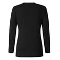 thumbnail image 3 of Aoochasliy Ladies Tops Long Sleeve Valentine's Day Casual Long Sleeve O Neck Leopard Print Heart-shaped Top, 3 of 5