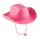 thumbnail image 3 of Sombrero de vaquero Sombreros de vaquera Sombrero de sol de ala ancha decorativo y cómodo Sombrero de jazz rosa, 3 of 9
