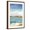 Brown Frame, variant on Art.com Waterfront I Art Print by Tom Reeves, Brown Frame Wall Art, 21" x 29"