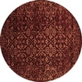 thumbnail image 1 of Ahgly Company Indoor Round Persian Brown Traditional Area Rugs, 6' Round, 1 of 4