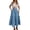 D453 Blue, variant on Angala Womens Skirts High Waist Tiered Maxi Skirts Solid Summer Flowy Lightweight Streetwear Holiday Casual Ladies Skirts Size L Green