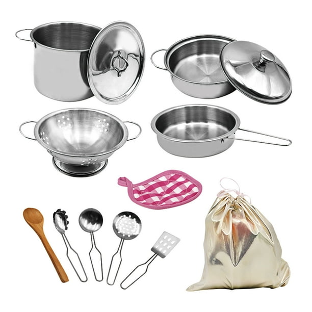 Ensemble de Cuisine 12 PCS Faire Semblant de Jouer avec le Sac de