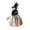 White, variant on Halloween Witch Hanging Ornament, Funny 3D Broom Pendant for Door Wall, Spooky Bar Party Decor Accessory for Halloween Celebration, Brown